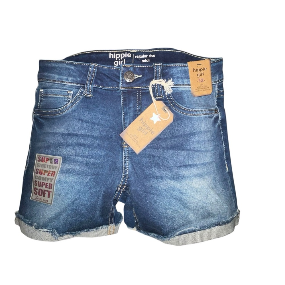 Hippie Girl- Girl’s SuperSoft Stretch, Adjustible Waist Shorts NWT Size 12